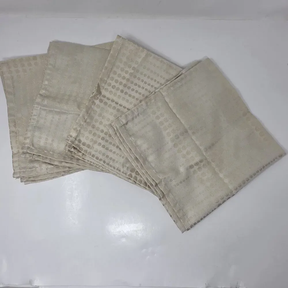 Waterford Gold Got Napkins set of 4 Dinner Napkins Polyester 21